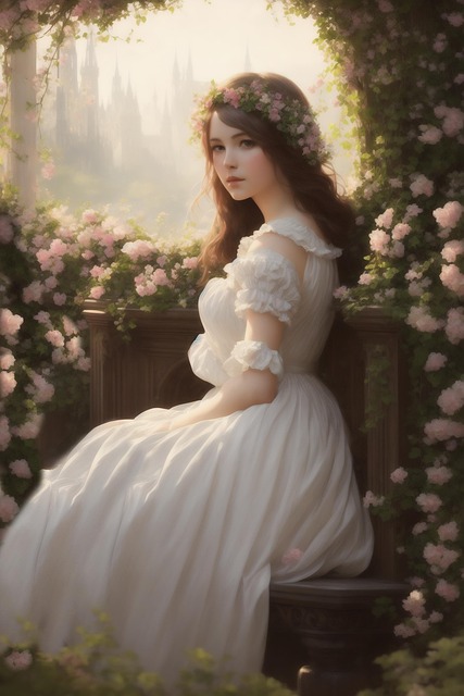 Download free HD stock image of Ai Generated Woman Free ai generated woman flowers illustration