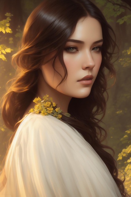 Download free HD stock image of Ai Generated Woman Free ai generated woman flowers illustration