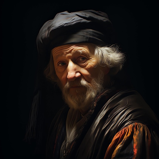 Free ai generated man elderly illustration