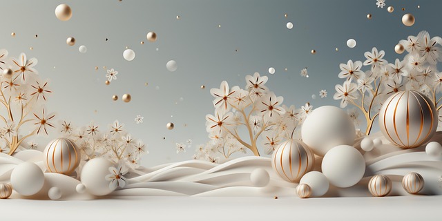 Free ai generated flowers trees illustration