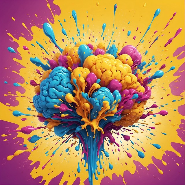Free ai generated brain explosion illustration