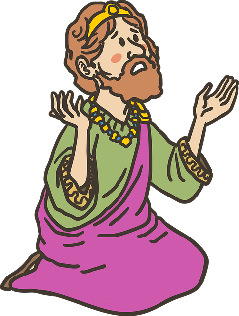Free King Pray vector and picture