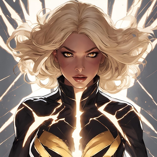 Free ai generated woman captain thunder illustration