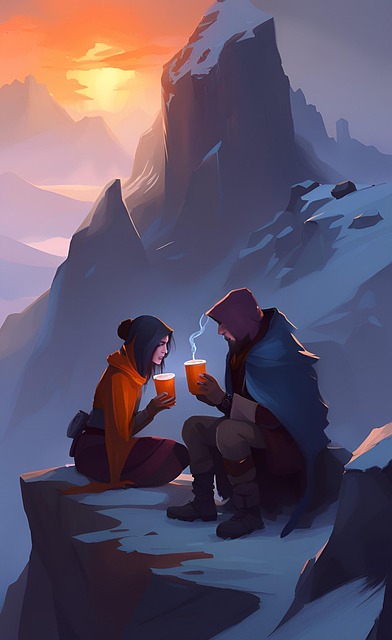 Free Ai Generated Couple illustration and picture