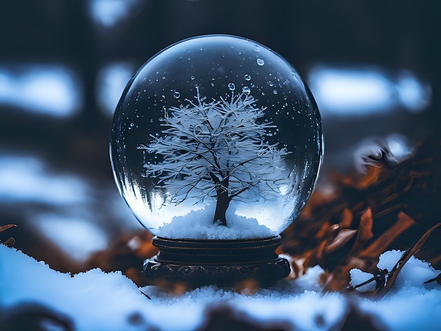 Free paperweight glass ball illustration