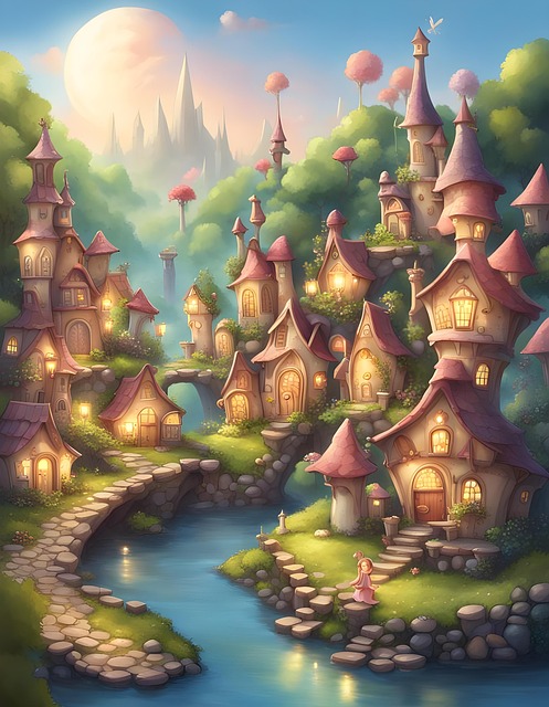 Free meadows whispering willows illustration