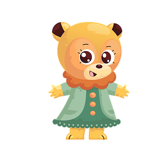 Free Little Bear Girl illustration and picture