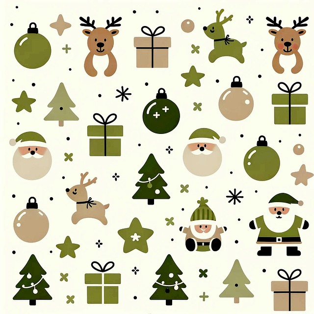 Free ai generated santa reindeer illustration