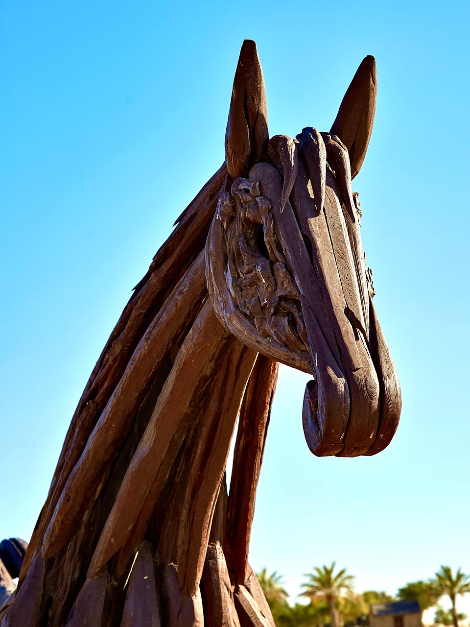 Superbe Cheval En Bois Massif - 60 Cm - Idéal Pour Artistes Ou Déco