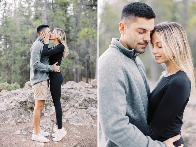 Casal, Amor, Fuji, Canadá, Cair, Outono
