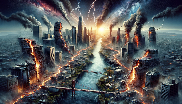 Free ai generated nuclear disaster nuclear illustration