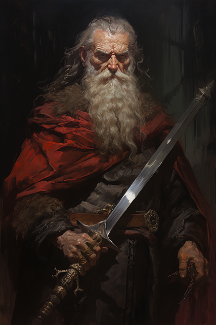 Download free HD stock image of Ai Generated Wizard Free ai generated wizard mage illustration