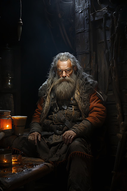 Download free HD stock image of Ai Generated Wizard Free ai generated wizard mage illustration