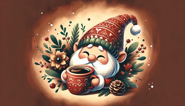 Free ai generated gnome festive illustration