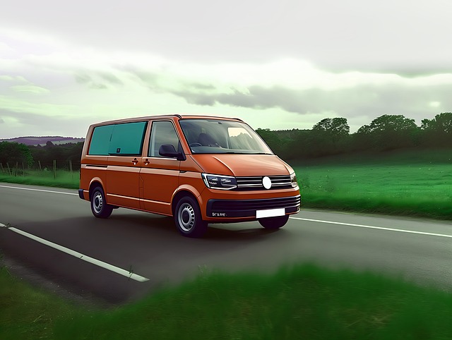 Free ai generated posh van kombi illustration