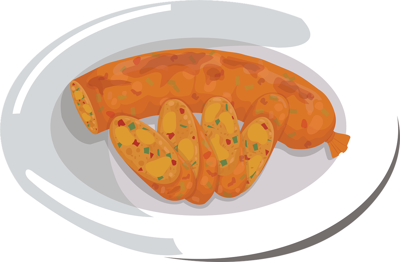 Download free HD stock image of Spicy Sausage Lanna Food Free spicy sausage lanna food thai food illustration