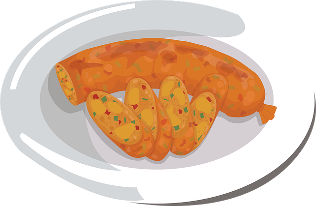 Download free HD stock image of Spicy Sausage Lanna Food Free spicy sausage lanna food thai food illustration