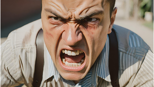 Free ai generated angry irate illustration
