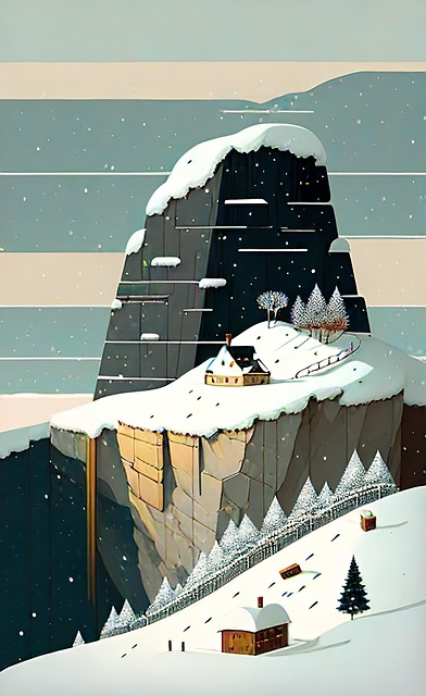 Free Mountains Winter illustration and picture