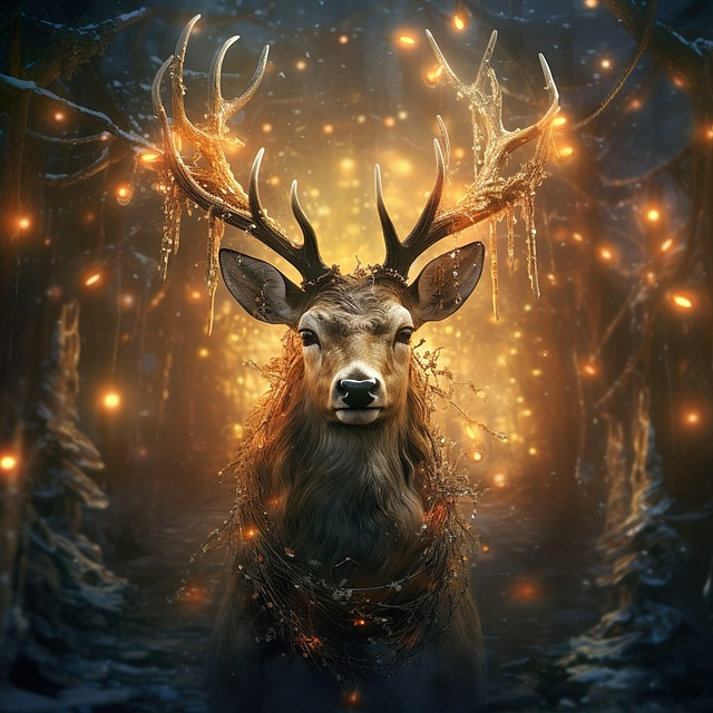 Free Ai Generated Deer illustration and picture