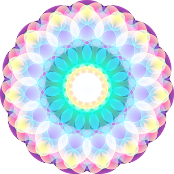 Mandala, Decoratief, Bloemen, Spiraal