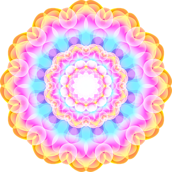 Mandala, Decoratie, Bloemen, Spiraal