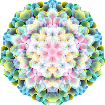 Mandala, Decoratief, Bloemen, Spiraal