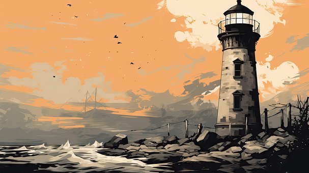 Free Ai Generated Lighthouse illustration and picture