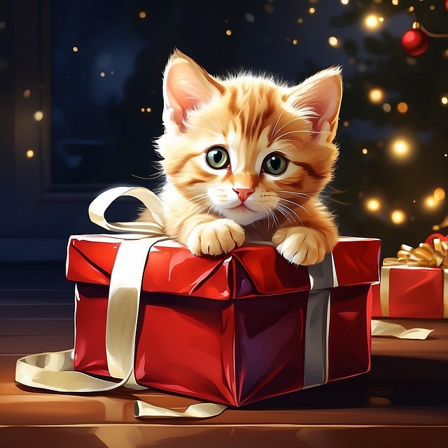 Natal, Gatinho, Bonitinho, Gato