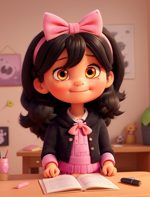 Free Ai Generated Little Girl illustration and picture