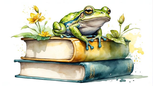 Free alphabet frog to learn illustration