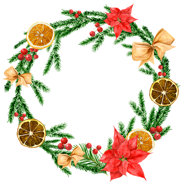 Weihnachten, Kranz, Weihnachtsstern