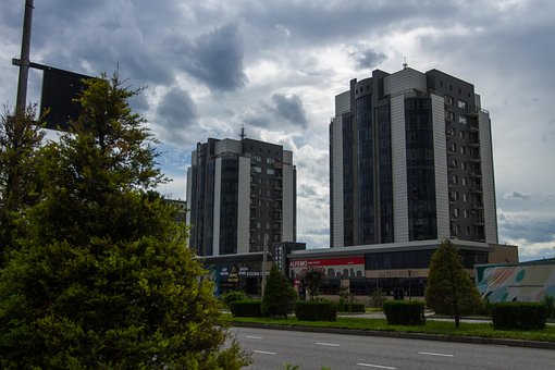 Budova, Město, Mraky, Ulice, Budov, Nebe