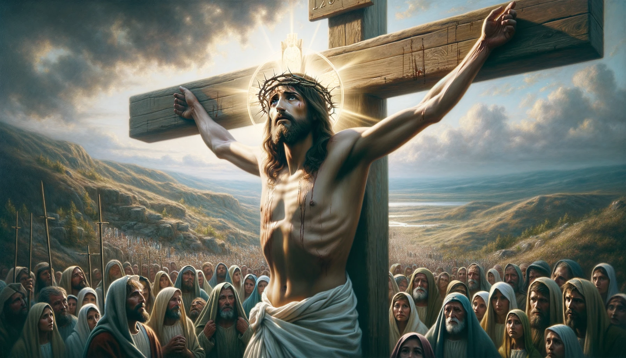 Download Ai Generated Jesus Crucifixion Royalty Free Stock 