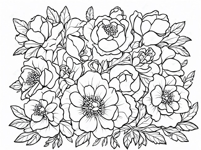 Free ai generated flowers design illustration