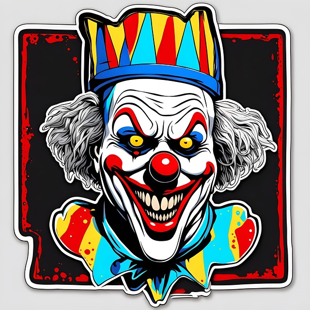 Free ai generated clown halloween illustration