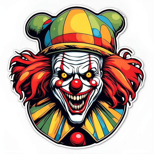 Free ai generated clown halloween illustration