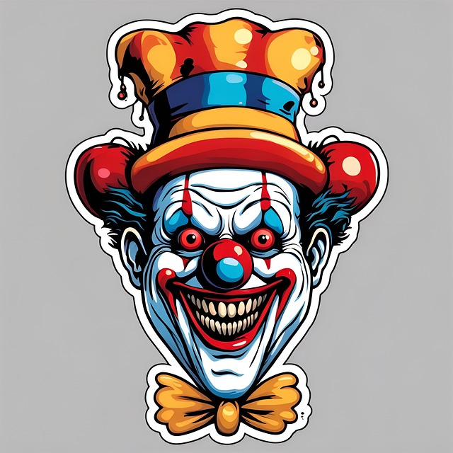 Free ai generated clown halloween illustration