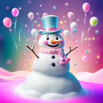 Free Ai Generated Snowman illustration and picture