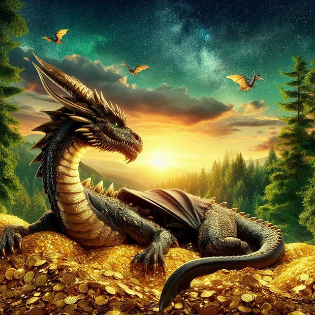 Free ai generated dragon reptile illustration
