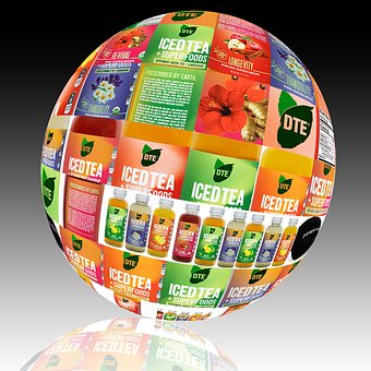 Globus, Erde, Planet, Trinken, Früchte