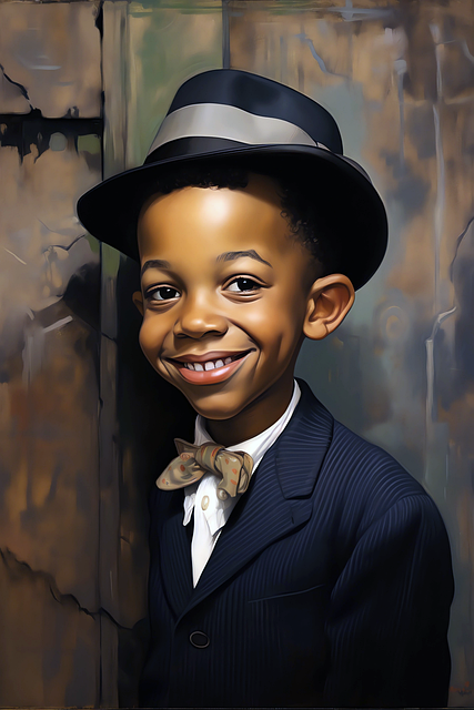 Free ai generated boy child illustration