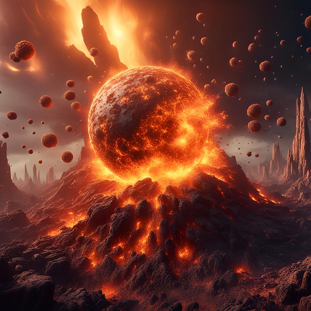 Planeten, Kosmos, Explosion