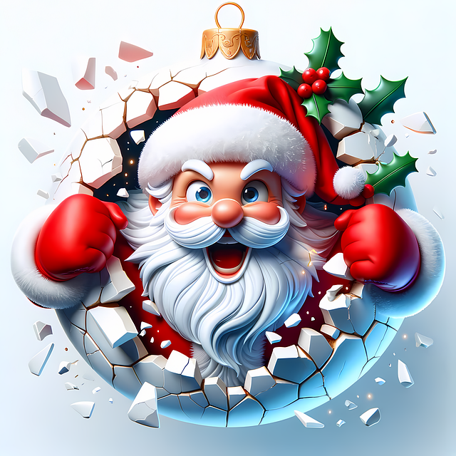Free santa claus 3d festive spirit traditional christmas illustration