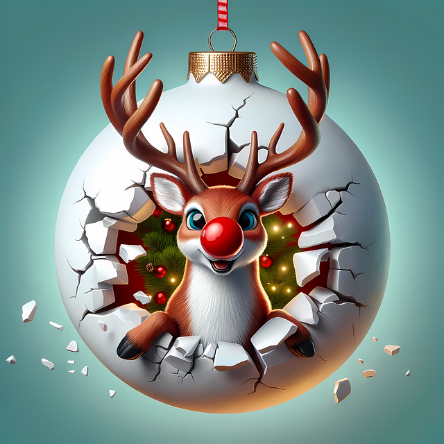 Free traditional christmas holiday ornament christmas magic illustration