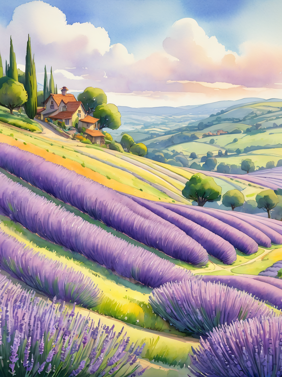 Download Lavender, Garden, Entrance. Royalty-Free Stock Illustration ...