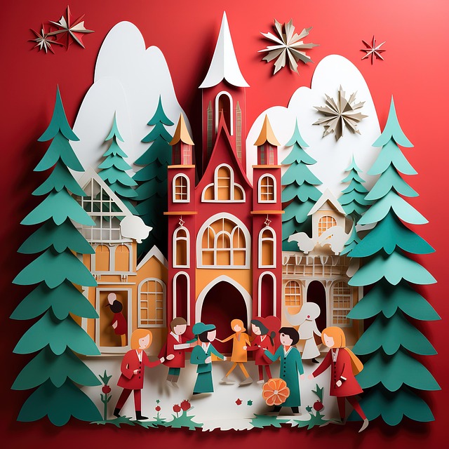 Free ai generated christmas decoration illustration