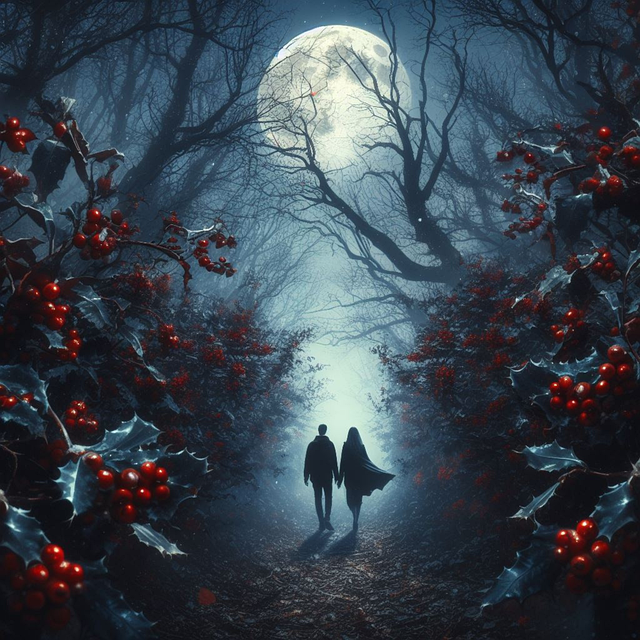 Free ai generated couple walk illustration