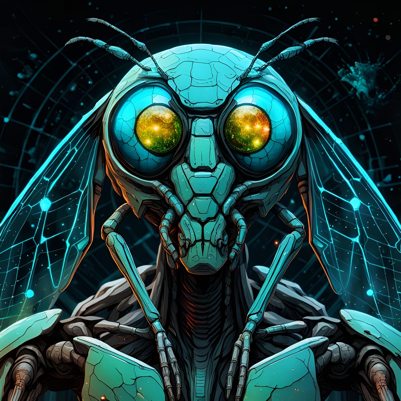 Ai Generert, Fly, Mann, Cyber, Teknologi
