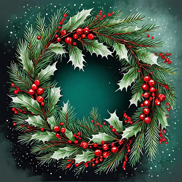 Download Ai Generated Christmas Wreath Royalty-Free Stock Illustration ...